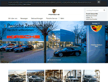 Tablet Screenshot of porsche-koeln.de